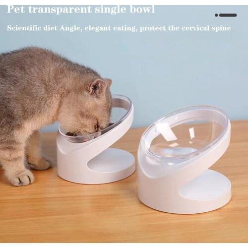 Cat bowl Pet bowl diagonal mouth protection cervical pet cat, dog food bowl cat and dog bowl 15° pet feeding bowl