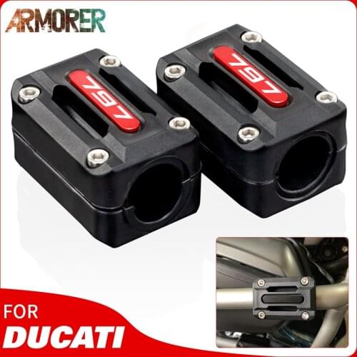 Motorcycle Accessories For DUCATI 797 MONSTER 797monster 1 pair High Quality ABS Engine Protection Guard Bumper Decorative Block