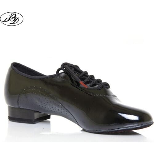 Men Standard Dance Shoes BD 309 SHINING Split Sole Ballroom Dance Shoes Modern Dancing Dancesport Indoor Shoe