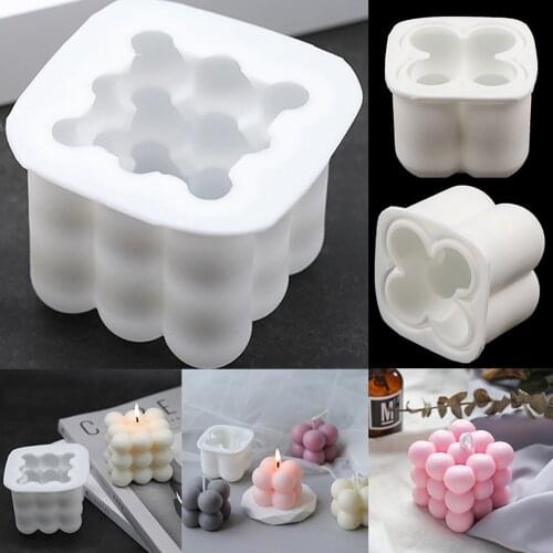 New 3D Magic Shape Silicone Candle Mould Aromatherapy DIY Handmade Candle Material Resin Wax Soap Mold Making Supplies
