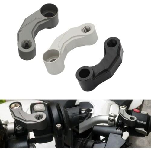Motorcycle Mirrors Riser Extension Brackets Adapter for BMW R1200GS LC/Adventure 2013-2016 F800GS 2013-2016 Premium CNC Aluminum