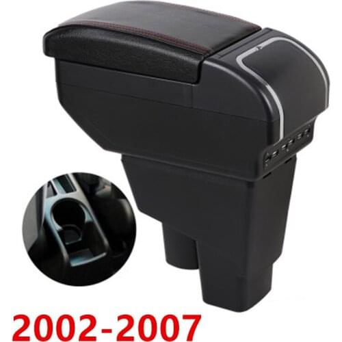Arm Rest For Honda Fit Jazz 2002-2007 Hatchback Armrest Central Store Content Box with Cup holder Ashtray USB Charging Car Modif