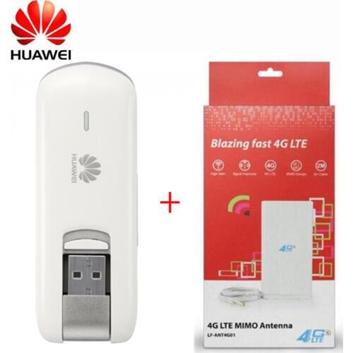 Unlocked Huawei E3276 E3276S-920 4G LTE Modem 150Mbps WCDMA TDD Wireless USB Dongle +49dbi 4G TS9 2m antenna