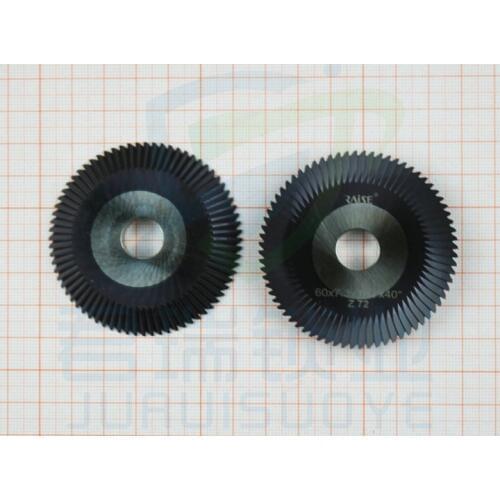 Raise Cutter 60-7.3-12.7 HSS/m35 TiAlN coating angle milling cutter for Horizontal key duplicating machines [one piece]