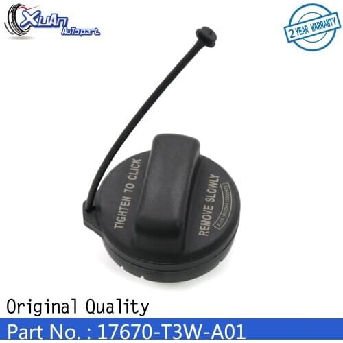 XUAN Fuel Tank Gas Filler Cap Tethered Assembly 17670-T3W-A01 For Honda Civic CR-V Accord Insight Fit Odyssey Pilot Crosstour