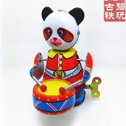 Antique Style Tin Toys Wind Up Toys Robots iron Metal Models for Children/Adult Home Decoration Metal Craft MS566 PANDA