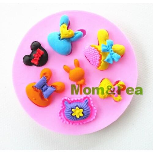 Mom&Pea 0774 Free Shipping Cartoon Animals Shaped Silicone Mold Cake Decoration Fondant Cake 3D Mold Food Grade