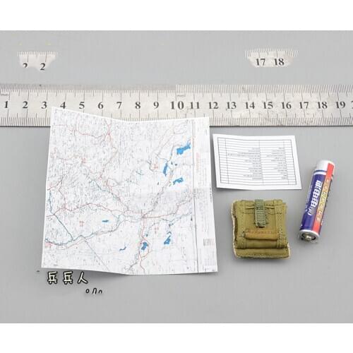 1/6 Scale ES 26041S U.S Special Forces SAS Map with Map Bag Model for 12''Figure Body DIY