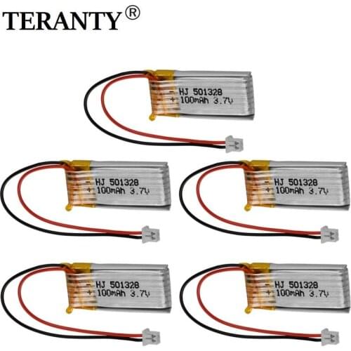 1-8pcs 3.7V 100mAh lithium battery RC Mini White Plug for RC 1/28 Mini Car / RC Helicopter /RC quadcopter