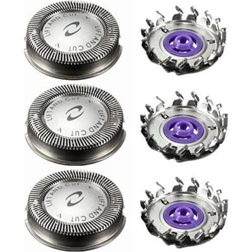 3Pcs Shaver Head Replacement Shaver Blade for HQ3 HQ4 HQ55 HQ56 HQ6900 HQ6868 HQ5812 HQ6874 Razor Blade for Men