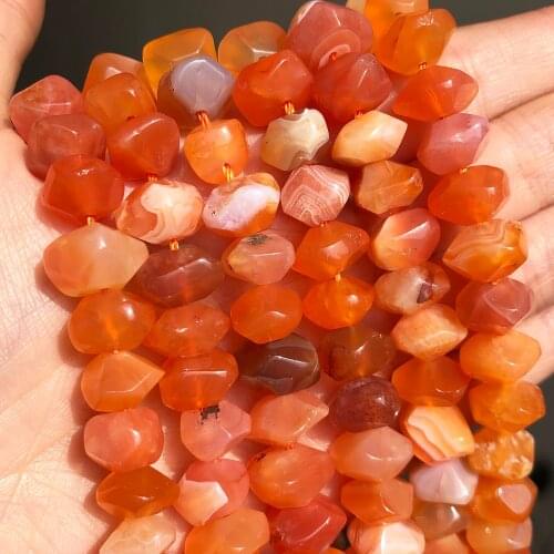 6*11mm Natural Irregular Red Persian Agates Stone Beads Special Cut Genuine Loose Spacer Beads for Jewelry Making DIY Bracelet