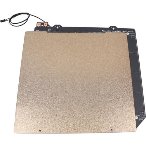 3d printer parts Prusa i3 MK3 3d printer Magnetic MK52 Heatedbed 24V with steel sheet 2pcs PEI sheet