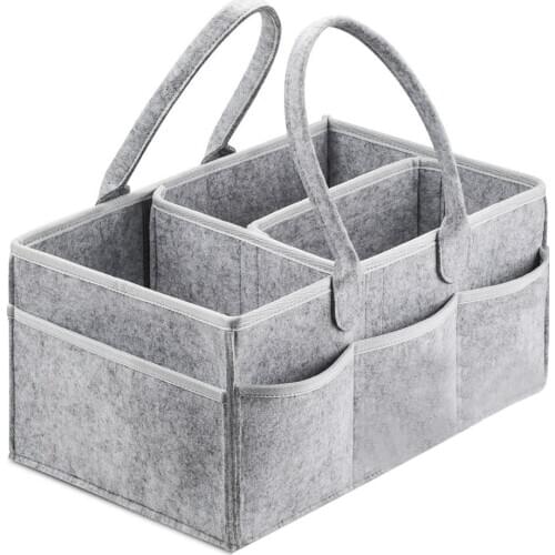 Baby Diaper Caddy Organizer Portable Holder Bag for Changing Table and Car, Nursery Essentials Storage bins 38*23*18cm