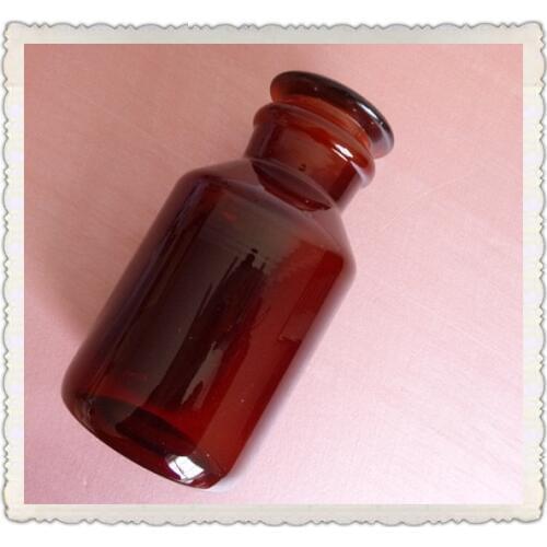 500ml Amber Glass Reagent bottle,Wide mouth,with ground stopper,None Graduation,Chemical Labware