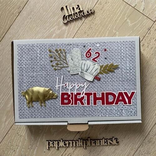 Happy Birthday Phrases Words Metal Cutting Dies Scrapbooking Card Album Making DIY Crafts Stencil Supplies New 2020
