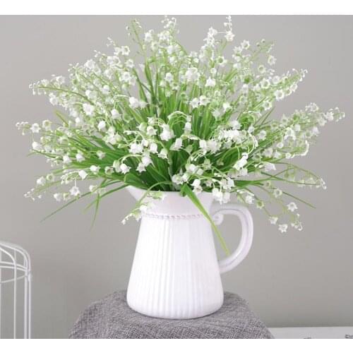 1Pc Artificial Flower Convallaria Flos Garden DIY Stage Party Home Wedding Decor искусственные растения Свадебный Декор