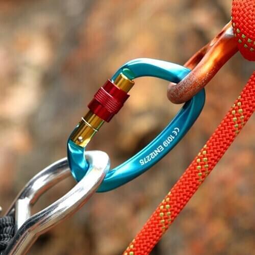 Carabiner Main Lock Quick-hanging D-type Safety Lock Outdoor Protective Equipment Rock Climbing Safety Lock Keychain