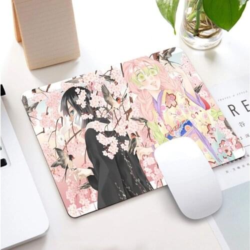 25*29CM Anime Demon Slayer Kimetsu no Yaiba Mouse Pad Gaming Accessories Small Mousepad Gamer Desktop Mats Desk Pad for MouseMat