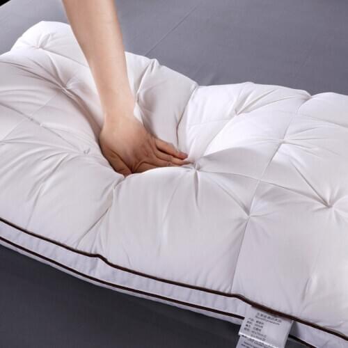 LISM 48*74cm Brand Design 3D Bread White Duck/Goose Down Feather Pillows for Sleeping Bed Pillows Home Textile