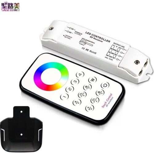 T6+R3M T7+R3M T8+R3M Mini Multi-Zone Dimmer CCT Controller RGB/RGBW Controller Max 3*3A RF wireless remote for LED Strip Light
