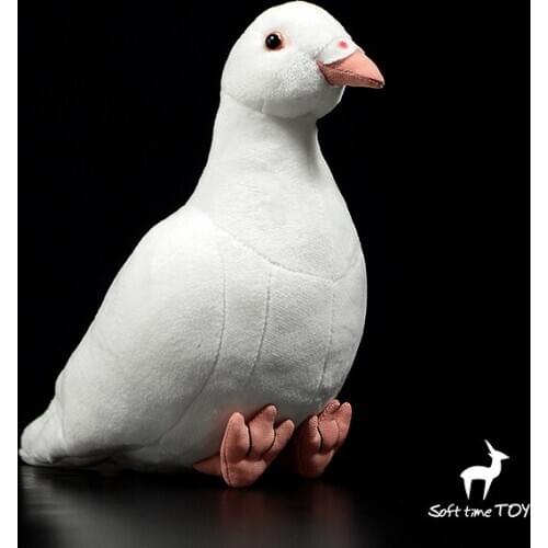 Soft stuffed animals toys real life pigeon dove bird of peace present plush toy high quality