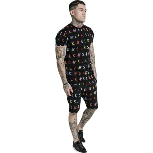 2021 New Trend Sports And Leisure SikSilk Suit Summer Breathable Quick-Drying Comfortable Elastic Short-Sleeved Shorts