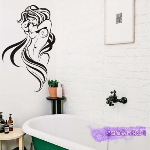 Naked Women Beauty Body Wall Sticker Bathroom KTV Pub Bar Shop Room Decoration Posters Vinyl Sticker Sexy Girl Wall Decal