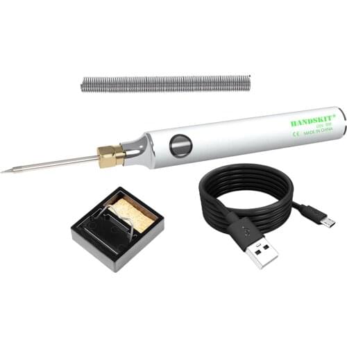 Portable Electric Soldering Iron USB Welding Iron Adjustable Temperature Fast Heating Hobby Projects for SMD Work Repair Tools