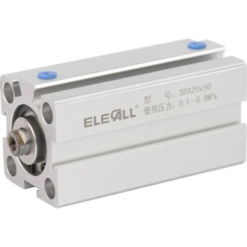 SDA20*50 / 20mm Bore 50mm Stroke Compact Air Cylinders Double Acting Pneumatic Air Cylinder