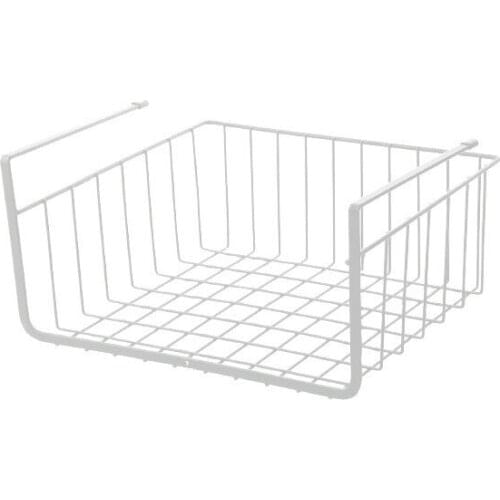 Cupboard Hanging Under Shelf Storage Iron Mesh Basket Cabiniet Door Organizer Rack Plate Dish Closet Holders Storage Basket Rack