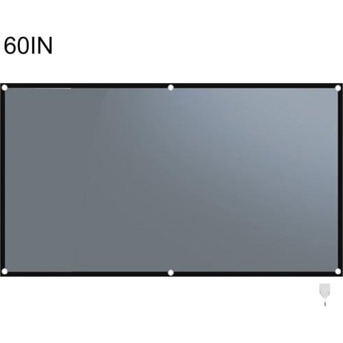 60/72/84/92/100/110/120/130/133Inch Foldable Projection Screen Metal Anti Light Curtain Home Outdoor Office 3D Projection Screen