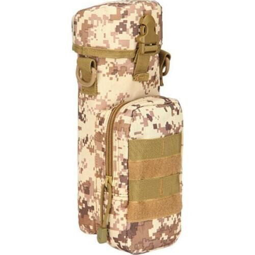 Outdoor Molle Water Bottle Pouch Nylon Tactical Military Kettle Waist Shoulder Bag Bottle Holder Hunting Climbing Camping Bags