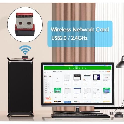300Mbps USB Wireless WiFi Dongle Mini Adapter for RG351P Handheld Game Console 2.4GHz Wireless Network Receiver