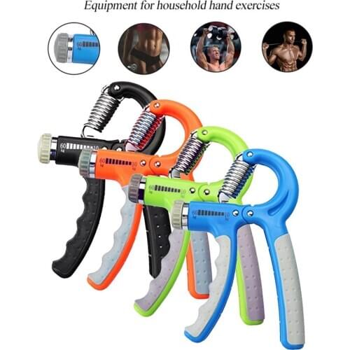 R-Shape Countable Gym Fitness Hand Gripper Exercise Strength Gripper Spring Finger Pinch Carpal Expander Muscle Trainer