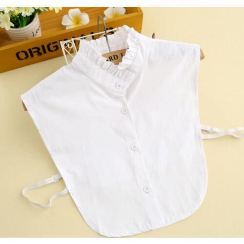2017 new arrival fashion Handmade colored detachable Fake false white Cotton high shirt fake ladies decoration fake collar