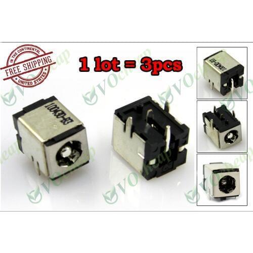 3 x Laptop DC power jack for ASUS G72 G72GX G73SW G51 G51VX G60 G60VX X83 Z84 G73 G73J G73JH G73JW F8 F9 C90 N80 S96 PJ015-2.5mm