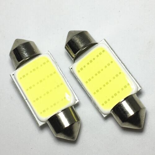 500pcs 31mm 36mm 39mm 42mm FESTOON 1 COB LED Auto Interior Dome Light License plate lamp Car White C5W Color LED Reading Lights