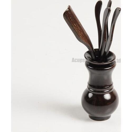 6pcs Wood Tea Tools,Tea Caddy/Strainer/Clamp/Spoon/Stick/Needle,Cha Puer/pu'erh/Oolong/black/White/Green Tea ceremony gentleman