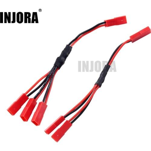 INJORA 1Pcs TRX4 ESC Battery JST Female Connector Y Cable for 1/10 RC Crawler Car Traxxas TRX-4 82046-4