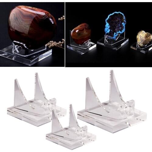 Acrylic Display Stand Mineral Rock Crystal Agate Specimens Stand Holder