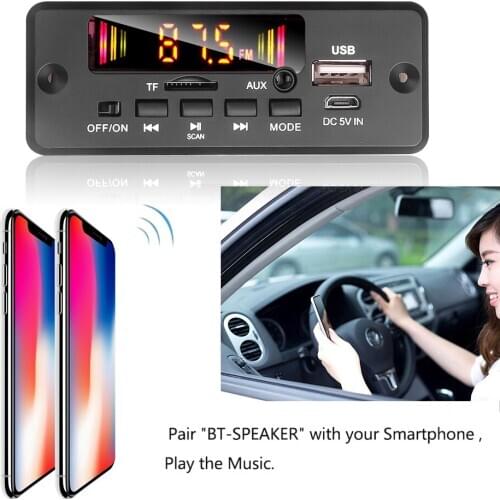 Bluetooth 5.0 Car Radio Mp3 Player Decoder Board 5V 32V Wireless Audio Receiver Car Kit FM Module USB 3.5MM AUX Universal
