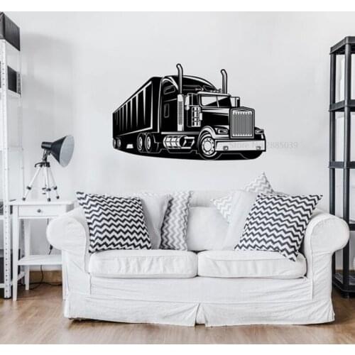 Big Truck Automobile Boy Baby Bedroom Nursery Garage Home Decal Removable Vinyl Wall Sticker Mural BD609