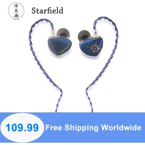 MoonDrop Starfield Earphone Carbon Nanotube Diaphragm Dynamic Headphones with with Detachable Cable 0.78 2pin Earbuds Headset