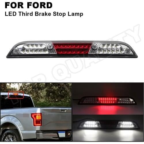 For Ford F-150 2015 2016 2017 2018 2019 2020 2021 F-250 F-350 Ranger Red LED High-Mount Third Brake Stop Lamp / Cargo Roof Light