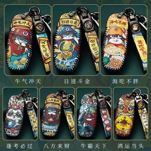 For Ford Fusion Mondeo Mustang F-150 Explorer Edge Fiesta Focus 3 4 Ecosport Kuga ST Car Styling Car Key Case Cover Decoration