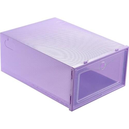 Flip Shoes Box Thickened Transparent Drawer Case Plastic Shoe Boxes Stackable Box Shoe Organizer Shoebox storage Shoe rack