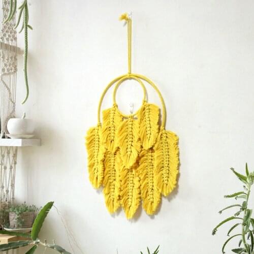 Macrame Boho Decor TapestryTassel Hand-woven Leaf Wall Hanging Tapestry Mandala Bedroom Decoration Mexican Home Ornaments New