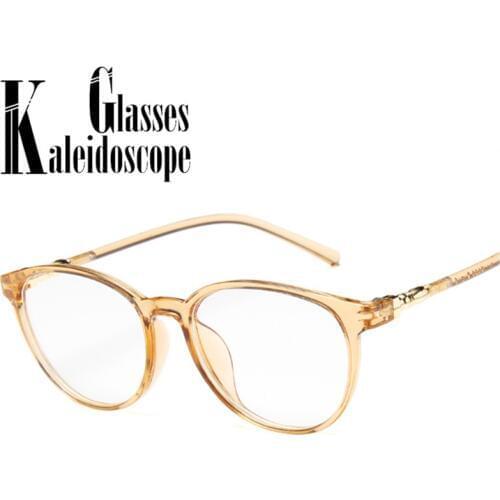 Fashion Clear Glasses Frame Women Men Vintage fake GlassesRound Eye Glasses Female Transparent Optical Glasses Frames