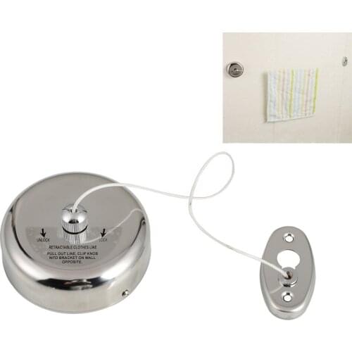 Wall hanging clothesline drying rack Original telescopic invisible Hotel hotel engineering bathroom 304 stainless steel