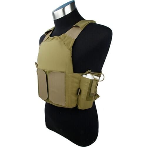 TMC New Tactical LV Plate Carrier Styling Vest Khaki Cordura Fabric TMC2691